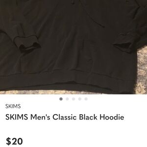 SKIMS Black Pullover Hoodie